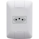 Ver imagem 1 de Kit 12 Conjunto 4x2 1 Tomada 2p+t Tramontina 10a 250v Branco