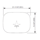 Ver imagem 4 de Cuba para Banheiro Kohler Vive de Apoio Retangular 54x40cm 28784br Branco