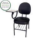 Ver imagem 2 de Cadeira Universitária Executiva Escamoteável - Cor Preta - 32006