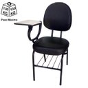 Ver imagem 4 de Cadeira Universitária Executiva Escamoteável - Cor Preta - 32006