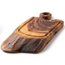 Ver imagem 4 de Tábua de Corte Orgânica Madeira Maciça Premium com Alça:64x33x6cm