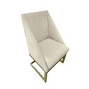 Ver imagem 3 de Kit 06 Cadeiras Para Sala De Jantar Ana Base de ferro Suede Bege - D'Classe Decor