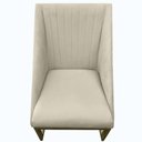 Ver imagem 2 de Kit 06 Cadeiras Para Sala De Jantar Ana Base de ferro Suede Bege - D'Classe Decor