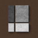 Ver imagem 1 de Geometrical Grey - Quadros ou Placas Modulares com 4 Peças