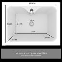 Ver imagem 3 de Cuba pia de apoio para banheiro 800 BR Prisma branco marmorite