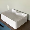 Ver imagem 1 de Cuba pia de apoio para banheiro 800 BR Prisma branco marmorite