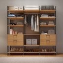 Ver imagem 4 de Guarda Roupa 217cm 4 Gavetas Tw404 Freijó/Preto Fosco