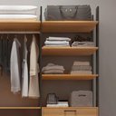 Ver imagem 3 de Guarda Roupa 217cm 4 Gavetas Tw404 Freijó/Preto Fosco