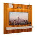 Ver imagem 1 de Rack com Painel para Sala Ripado Cleann 2.2 Naturale com Off White - Moveisaqui