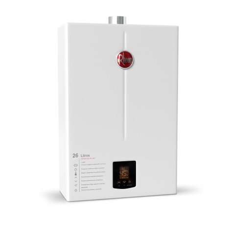 Aquecedor 26 Litros GN Bivolt + Bomba 120W 220V Rheem