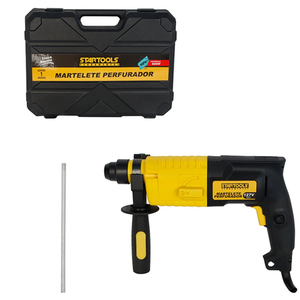 Martelete Perfurador Profissional 600w 127v Função Impacto Design Ergonômico P/ Concreto e Alvenaria