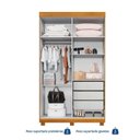 Ver mais imagens de Guarda-Roupa 4 Portas 3 Gavetas MDF Parma Yescasa Off White/Cinamomo