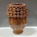 Ver imagem 2 de Vaso Decorativo Enfeite Casa Cerâmica 28x21x21cm Amarelo