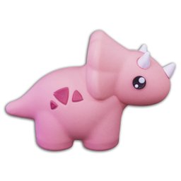 Luminária Dinossauro Top Triceratops Fofo Abajur Mesa Grande Rosa - 1