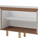 Ver imagem 3 de Gabinete de Cozinha Ripado 194cm Grande Madeira 100% MDF:Freijo/Cappuccino