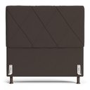 Ver imagem 5 de Cabeceira Cama Box Casal King Size Mel 195cm com Frame Suede Marrom - Desk Design