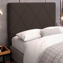 Ver imagem 3 de Cabeceira Cama Box Casal King Size Mel 195cm com Frame Suede Marrom - Desk Design