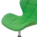 Ver imagem 5 de Cadeira Escritório Slim Vegas Base Giratória Estofada Verde