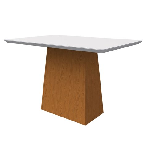 Mesa Bárbara 120x80 - Ipê / Off White