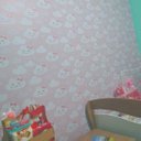 Ver imagem 6 de Papel de Parede Bebê Nuvem Rosa Laço Fofo Infantil Rolo Adesivo Lavável Vinilico 1m x 50cm