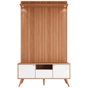 Ver imagem 4 de Rack com Painel Pés Palito Amadeirado para Tv de até 55 Polegadas River 1,36 Lukaliam:jequitiba Ripa