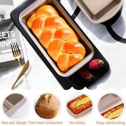 Forma Pão Retângulo Walfos, Torradas, Molde de Bolo, Forma em Aço Carbono 25cm - 4