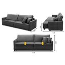 Ver imagem 2 de Sofá Cama Retrátil e Reclinável 2,10m com Molas Karina Veludo Rover & Beato