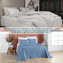 Ver imagem 4 de Cobri Leito de Luxo Super King London 200 Fios Bordado Inglês Nobless:azul