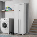 Ver imagem 3 de Armário Multiuso Auru 2 Portas 4 Prateleiras 75cm Branco RV Móveis