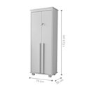 Ver imagem 2 de Armário Multiuso Auru 2 Portas 4 Prateleiras 75cm Branco RV Móveis