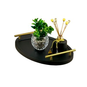 Bandeja Cantinho Café Decorativa da Manhã Escritório 46x26 Maraka Interiores