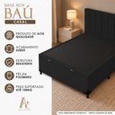Ver imagem 4 de Base Box Baú Casal Suede Alali 138x188x40cm:Preto
