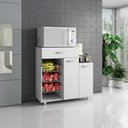 Ver imagem 6 de Balcao para Forno com Fruteira 2 Portas 90 Cm Branco Armoveis