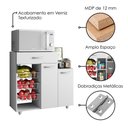 Ver imagem 4 de Balcao para Forno com Fruteira 2 Portas 90 Cm Branco Armoveis