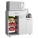 Ver imagem 1 de Balcao para Forno com Fruteira 2 Portas 90 Cm Branco Armoveis