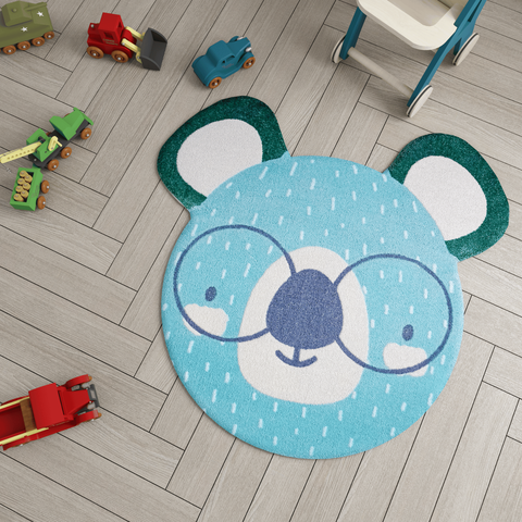 Tapete Quarto Infantil Koala Antialérgico e Antiderrapante
