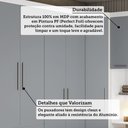 Ver imagem 6 de Quarto de Canto Casal com Guarda Roupas e Cabeceira Alpes Luciane Móveis