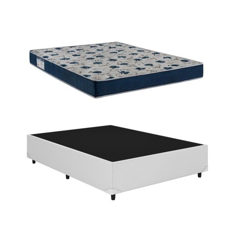 Cama Box Casal Iso 60 Espuma D28 138x188 Branco - Ortobom
