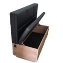 Ver imagem 3 de Sofá Canto Alemão Preto com Baú Reto 1.20m Base Mdf