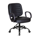 Ver imagem 1 de Cadeira Belluno Max 200 Kg Plus Size Giratória:preto