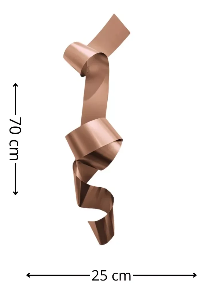Ver imagem 4 de Decoração Escultura Parede de Metal Decoração Sala Quarto Escritório Home Decor Cobre