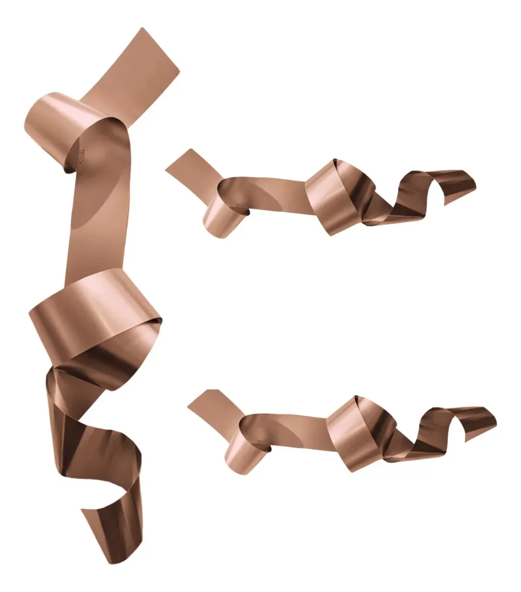 Decoração Escultura Parede de Metal Decoração Sala Quarto Escritório Home Decor Cobre - 1