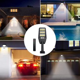 Luminária Led Cob Lâmpada Refletor Solar Externa 100W IP65 Para Poste Parede Fachada Com Sensor - 6