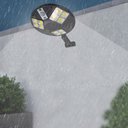 Ver imagem 2 de Luminária Solar Sensor Movimento Controle Remoto Sem Fio 12 LEDs Parede Jardim