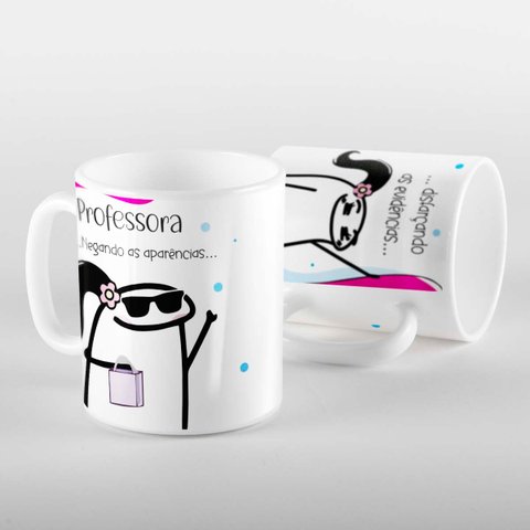 Caneca Flork Professora Disfarçando As Evidências