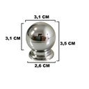 Ver imagem 3 de Kit com 7 Puxador de Gaveta e Moveis em Geral Oval Cromado