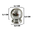 Ver imagem 3 de Kit com 7 Puxador de Gaveta e Moveis em Geral Oval Cromado
