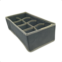 Ver imagem 6 de Organizador para Gaveta Guarda Roupa 8 Divisões Cinza Kit 4