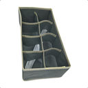 Ver imagem 5 de Organizador para Gaveta Guarda Roupa 8 Divisões Cinza Kit 4