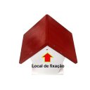 Ver imagem 5 de Casinha Telhado Madeira (3un) Vermelho/Amarelo/Verde